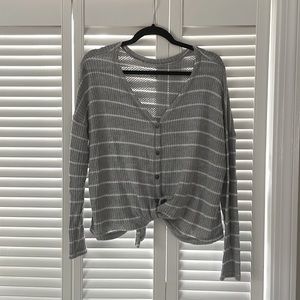 American Eagle size medium, tie-front sweater